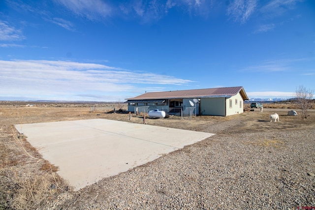 exterior space with a rural view