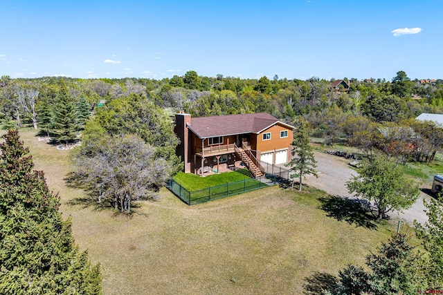 birds eye view of property