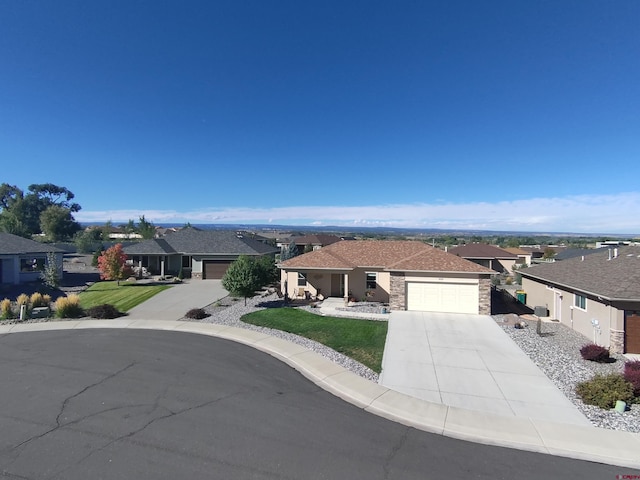 single story home featuring a garage