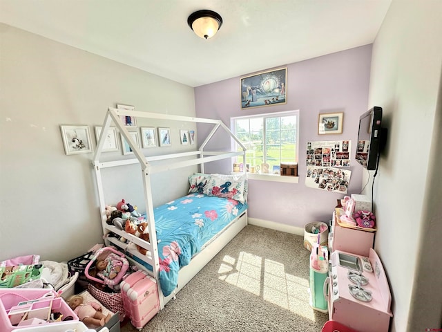 bedroom with carpet flooring