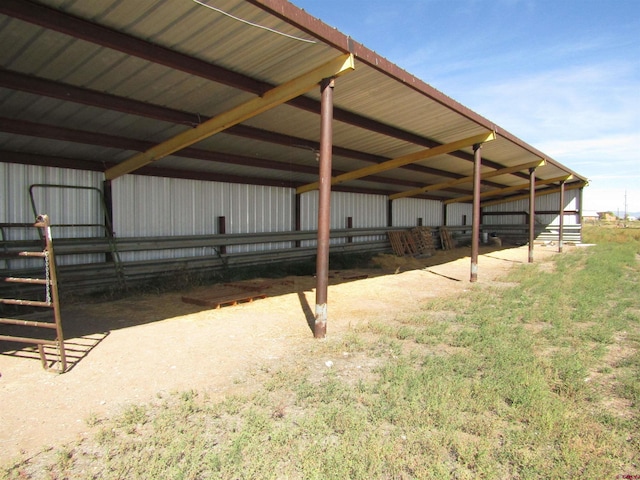 view of parking / parking lot