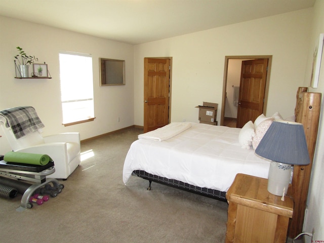 bedroom featuring carpet flooring