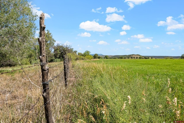 view of landscape with a rural view