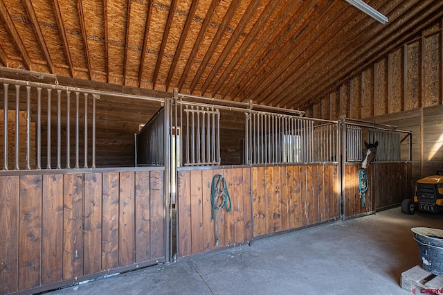 view of horse barn