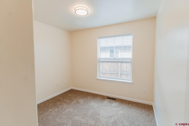 empty room featuring carpet