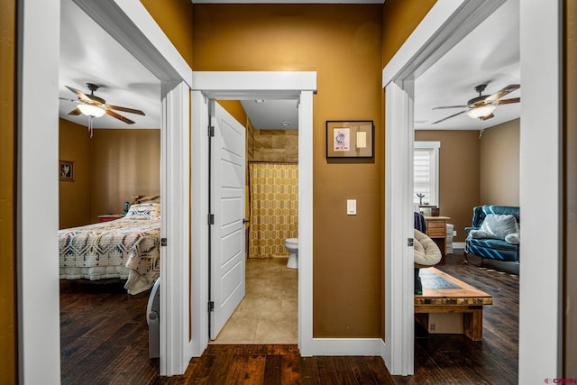 505 Prospector Ave, Durango, CO 81301 - hallway featuring baseboards and wood finished floors