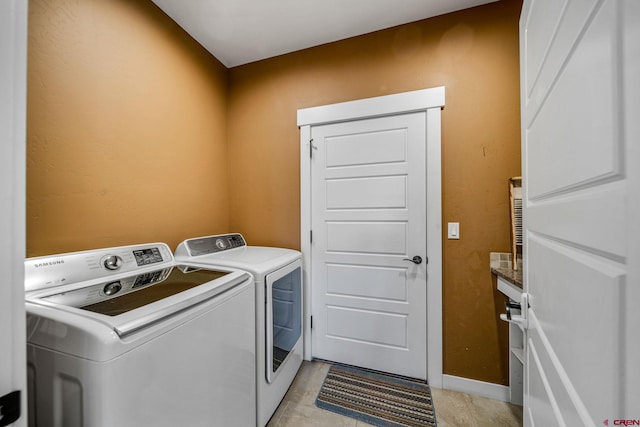 505 Prospector Ave, Durango, CO 81301 - laundry area with laundry area, separate washer and dryer, and baseboards