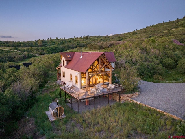 462 Dragon Lode Dr, Placerville, CO 81430 - view of subject property with a heavily wooded area