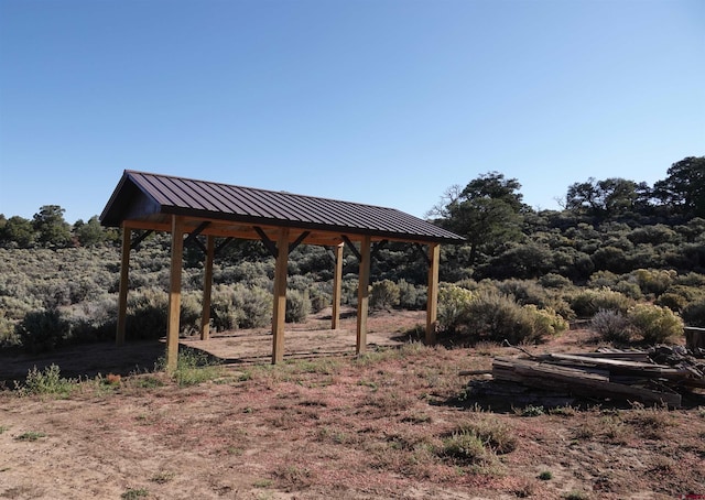 view of property's community with a gazebo