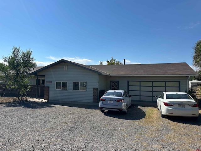 ranch-style house with a garage