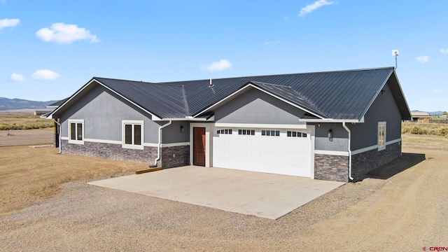 craftsman-style house with a garage