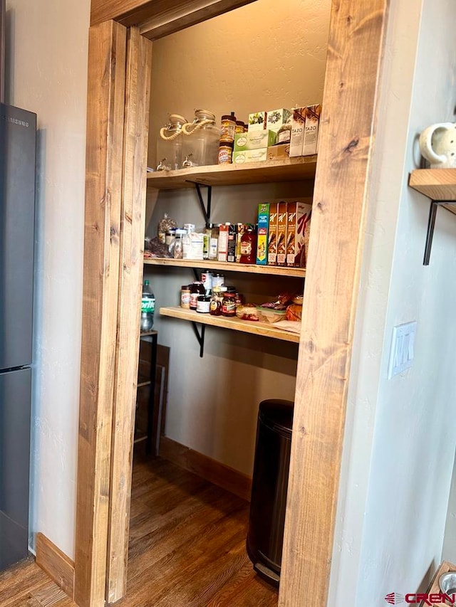 view of pantry