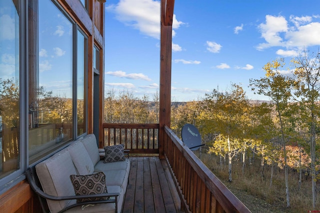 exterior space featuring an outdoor hangout area