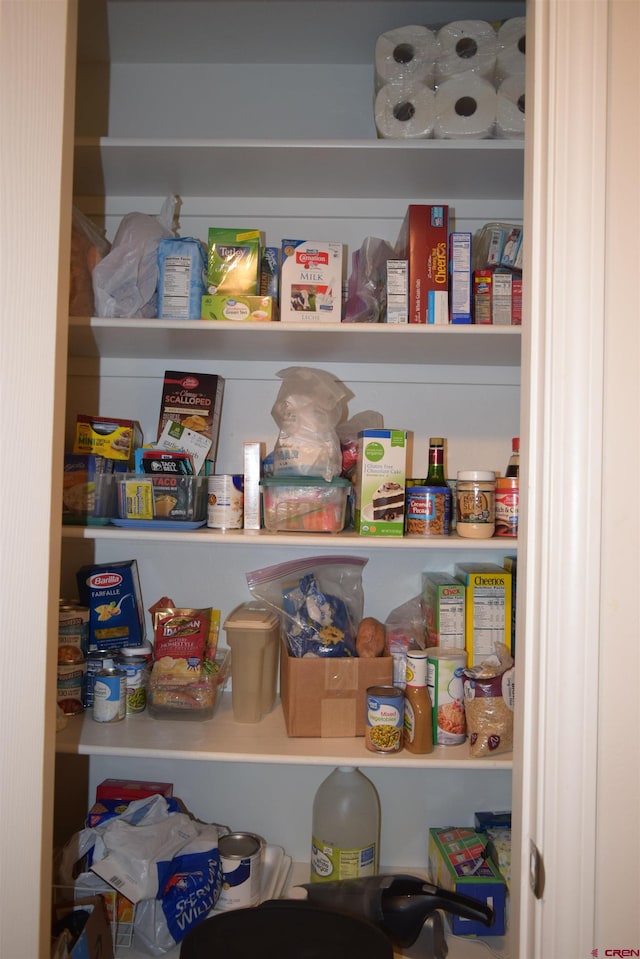 view of pantry