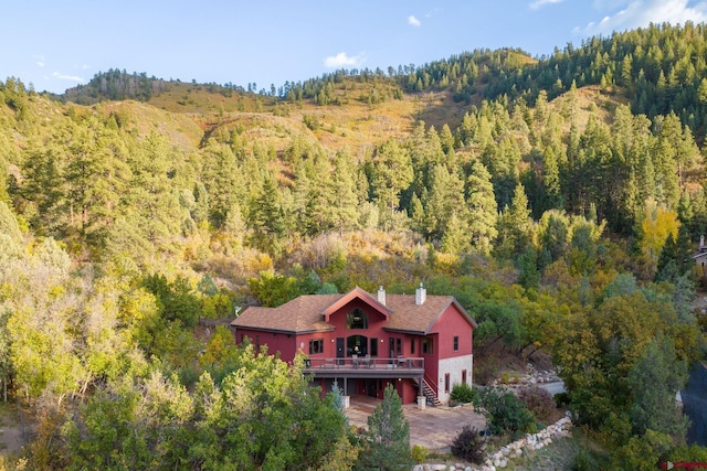2239 Mockingbird Valley Ct, Durango, CO 81301 - view from above of property with a heavily wooded area