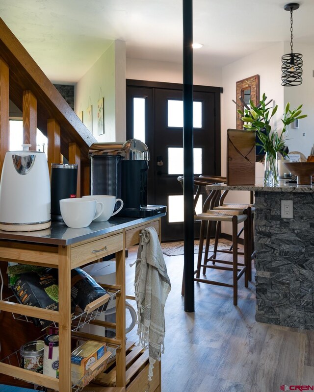 dining room featuring hardwood / wood-style floors