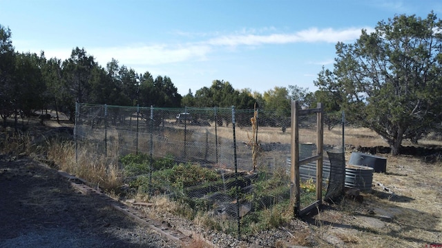 exterior space with a rural view