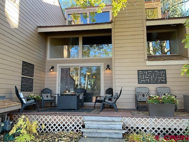 33 Davis Cup Unit 4008, Pagosa Springs, CO 81147 - property entrance with a deck