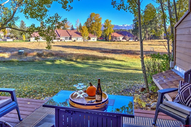 33 Davis Cup Unit 4008, Pagosa Springs, CO 81147 - view of green lawn featuring a mountain view