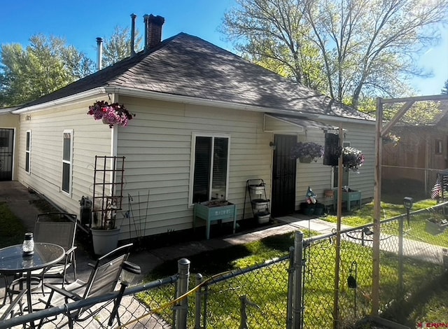 view of home's exterior with a patio