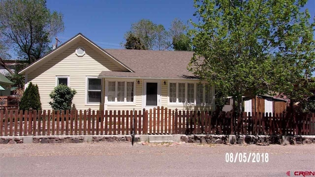 view of front of home