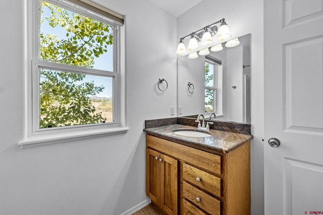 bathroom with vanity