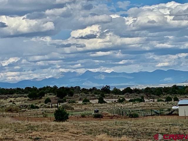 mountain view with a rural view