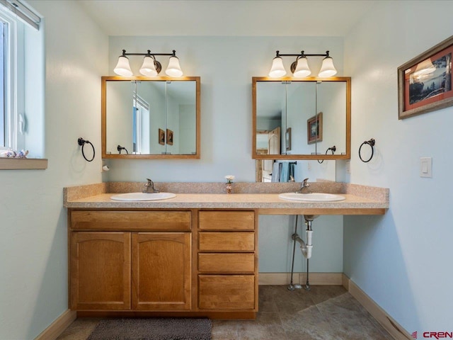 bathroom featuring vanity