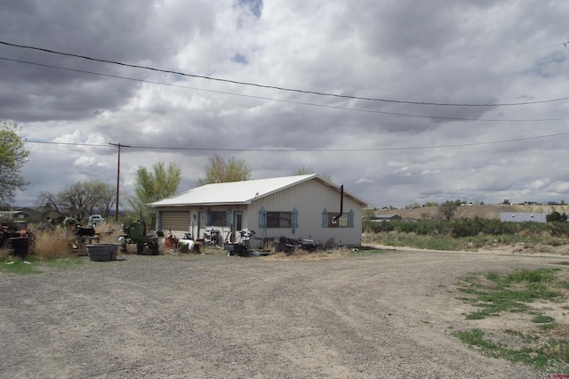 view of front of home