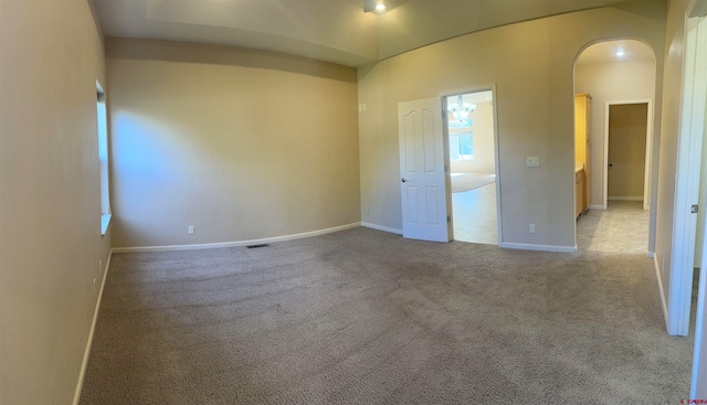 unfurnished bedroom featuring carpet