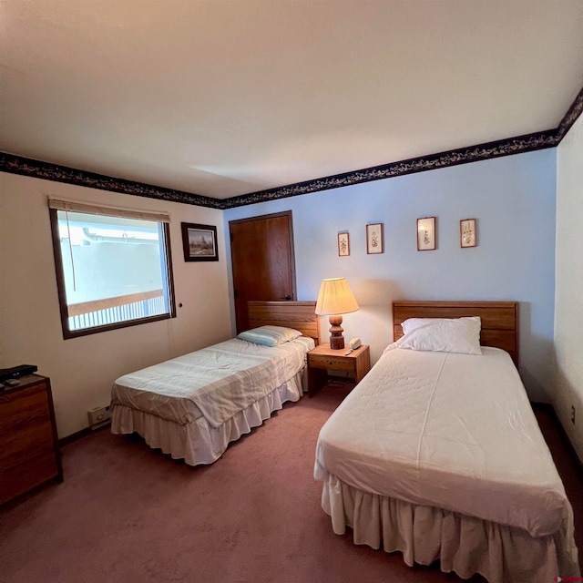 bedroom featuring carpet floors