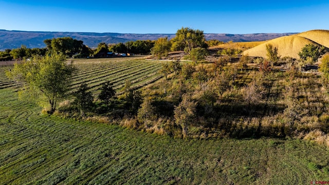 property view of mountains featuring a rural view