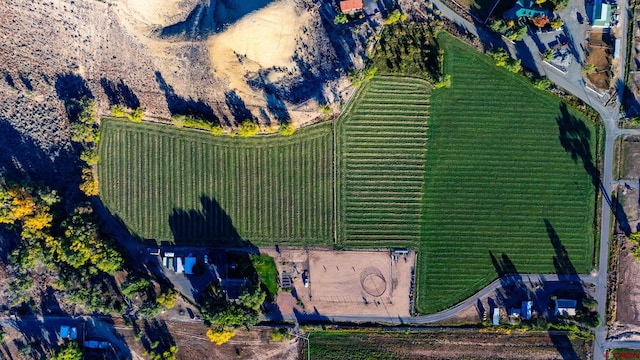 drone / aerial view featuring a rural view