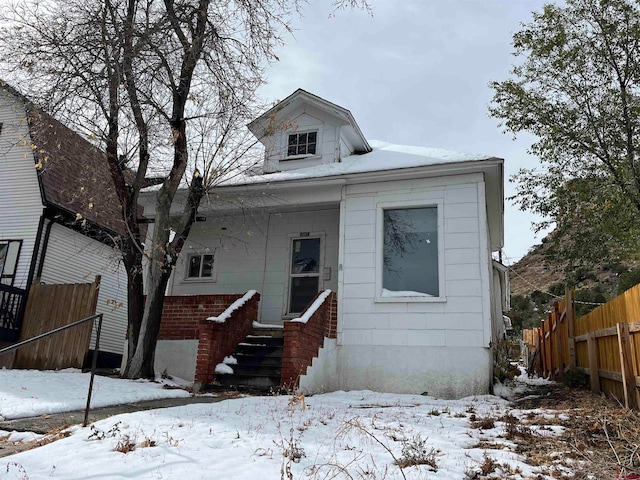 view of bungalow-style house