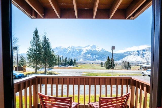 350 Country Club Dr Unit 116A, Crested Butte, CO 81224 - balcony with a mountain view