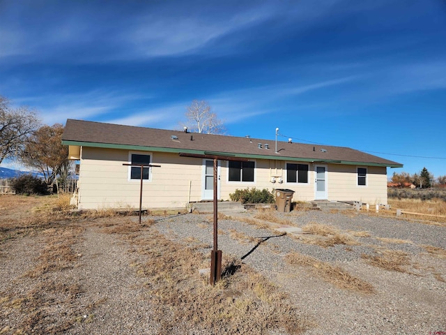 view of back of property