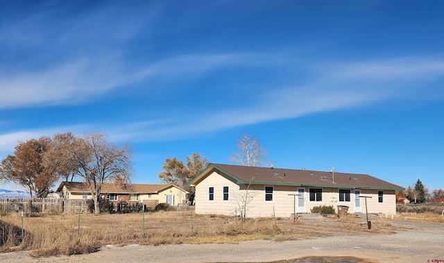 view of back of property