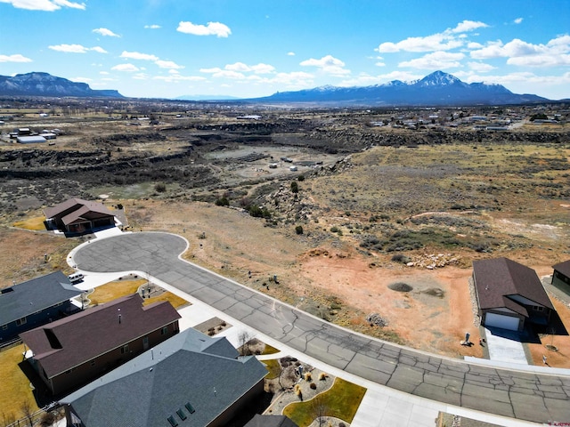 1013 Bluffs Blvd, Cortez, CO 81321 - bird's eye view of a mountain backdrop and a desert landscape