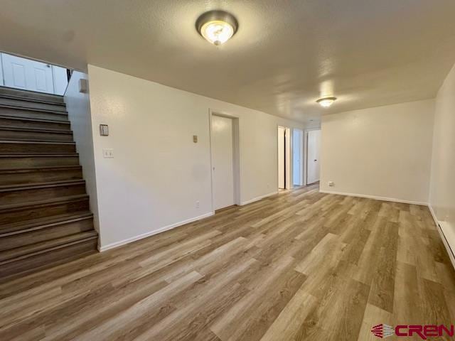 empty room featuring light wood-type flooring