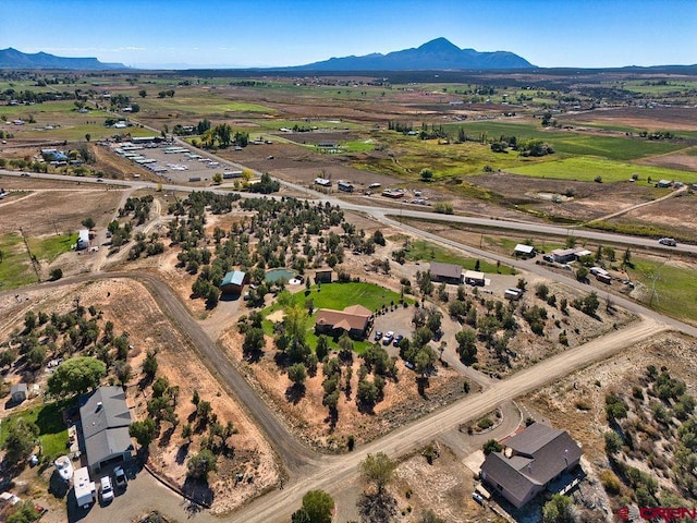 aerial view featuring a mountain view