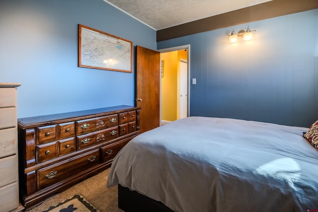 bedroom featuring carpet floors