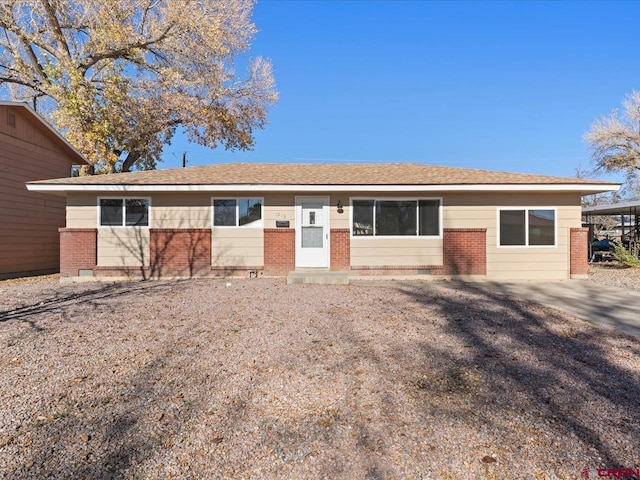 view of ranch-style house