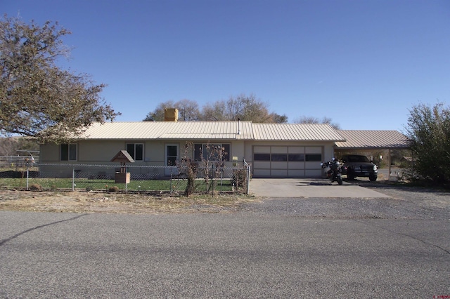 ranch-style house with a garage