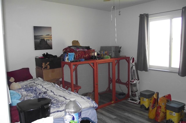 bedroom featuring hardwood / wood-style floors