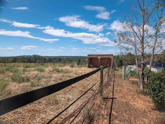 view of community featuring a rural view