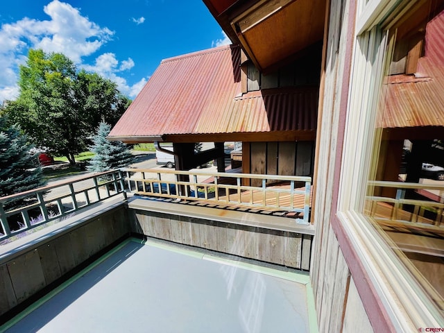 view of balcony