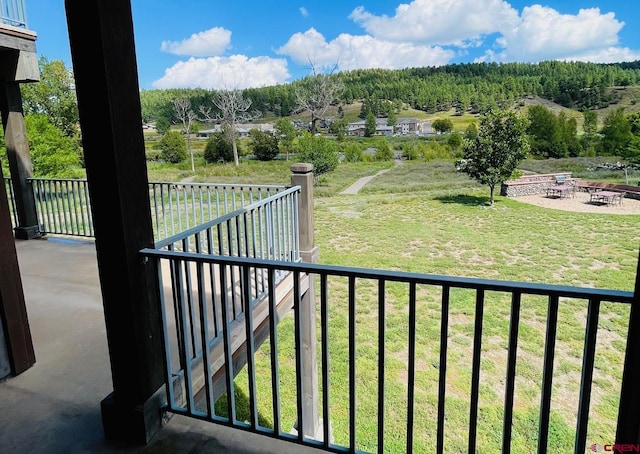 view of balcony