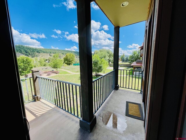 view of balcony