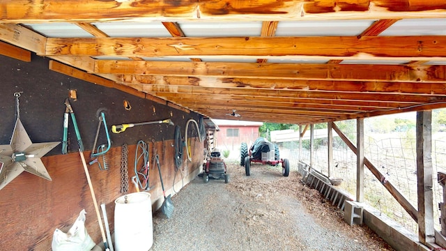 view of horse barn