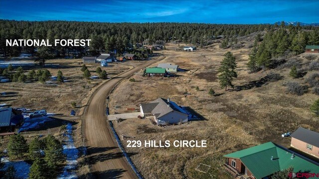 birds eye view of property